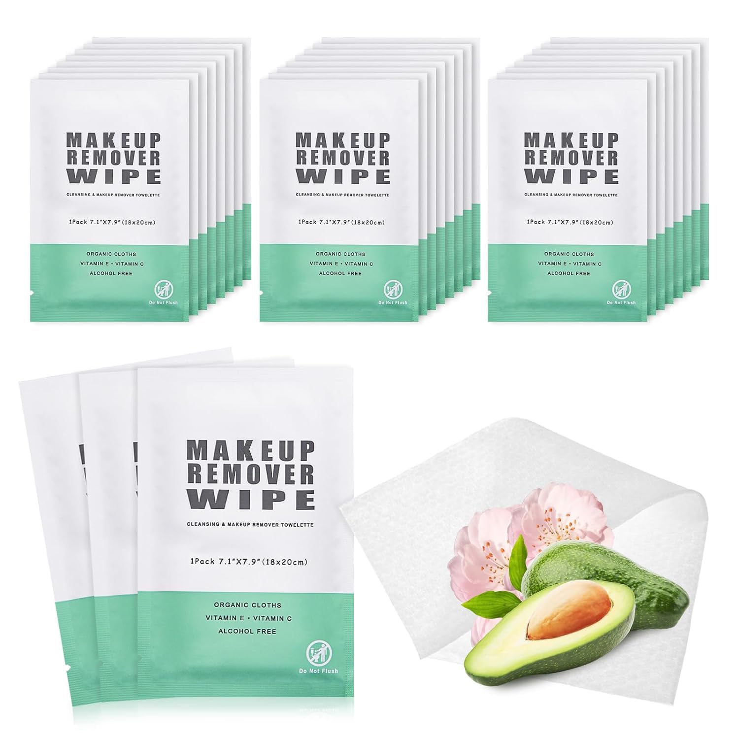 Gisdo disposable cleansing wipes, 100 pieces, individually wrapped for hygienic daily use.