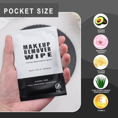 Gisdo travel-size makeup remover wipes fit in bags for quick cleansing during trips.