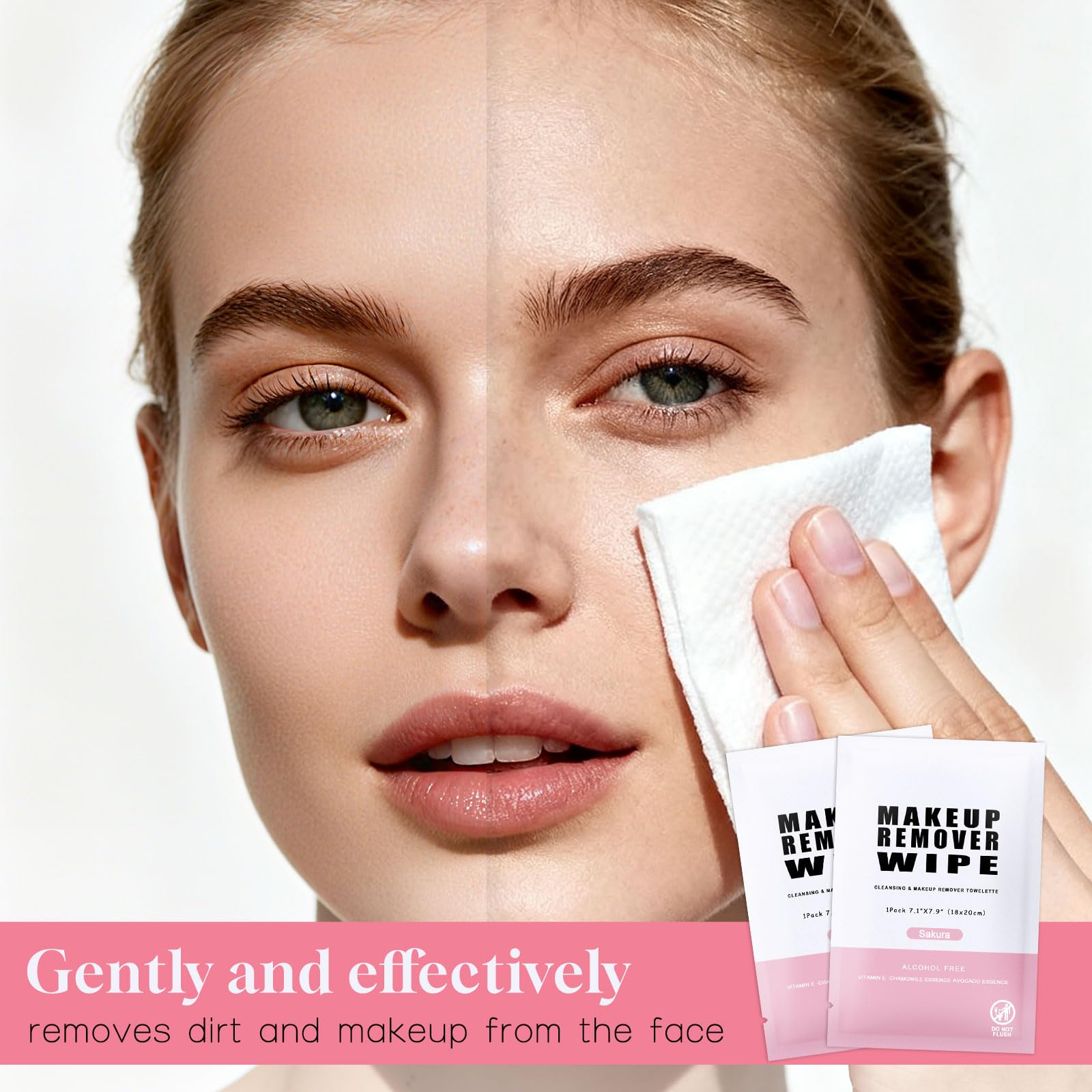 Gisdo vitamin E moisturizing wipes for soothing post-cleanse skin.