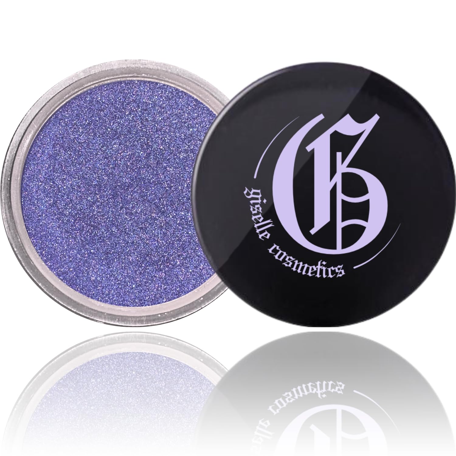 Giselle Blue Sapphire application swirl demonstrates buildable intensity with minimal creasing.