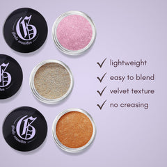 Giselle Blue Sapphire purple shimmer shows rich iridescent tones for dramatic finishes.