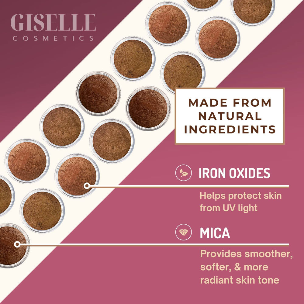 Giselle Private Dancer Bronzer Powder matte-finish closeup on skin detail