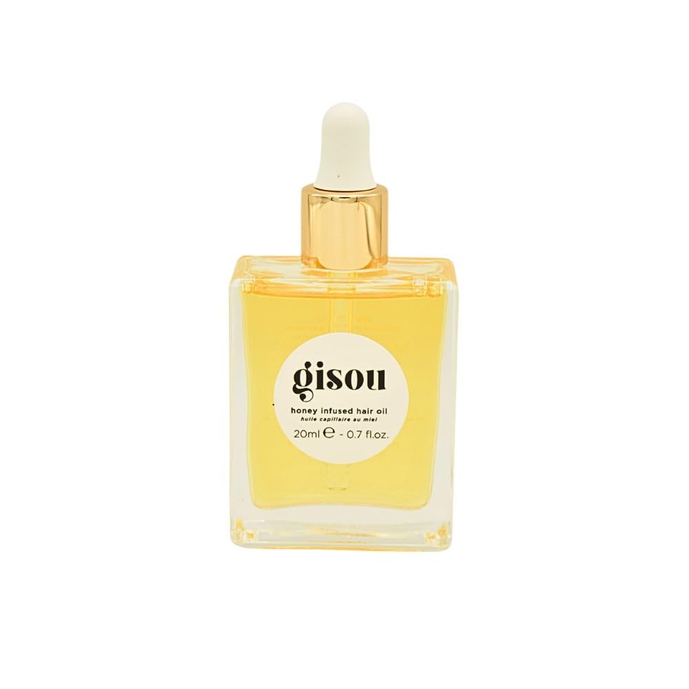 Gisou Glow All The Way Hair Perfume leaves a soft, luxurious scent