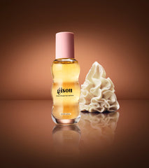 Gisou Lavender Berry bottle close-up with calming scent for a fresh start