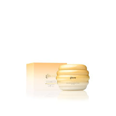 Gisou Honey Gloss Ceramide Therapy Hair Mask texture close-up showing weightless hydration