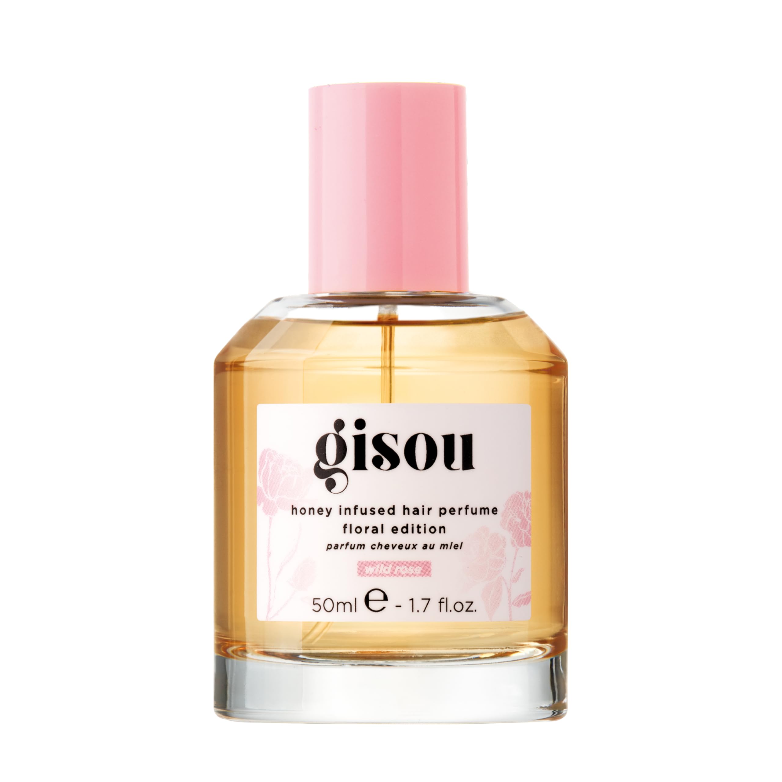 Gisou Honey Infused Hair Perfume bottle with mist for long-lasting honey-scented shine
