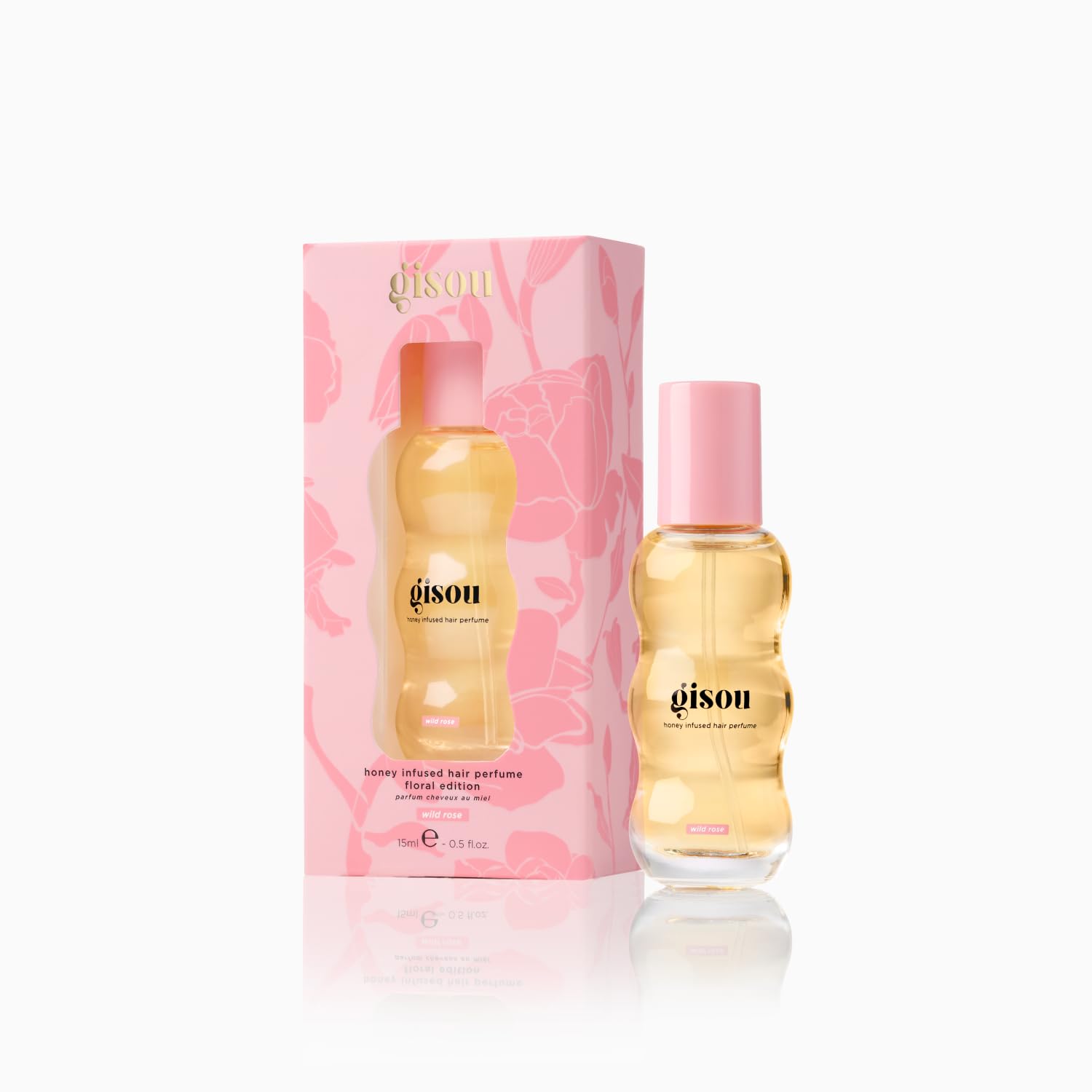 Gisou Honey Infused Hair Perfume Mini travel-case ready for on-the-go refresh.