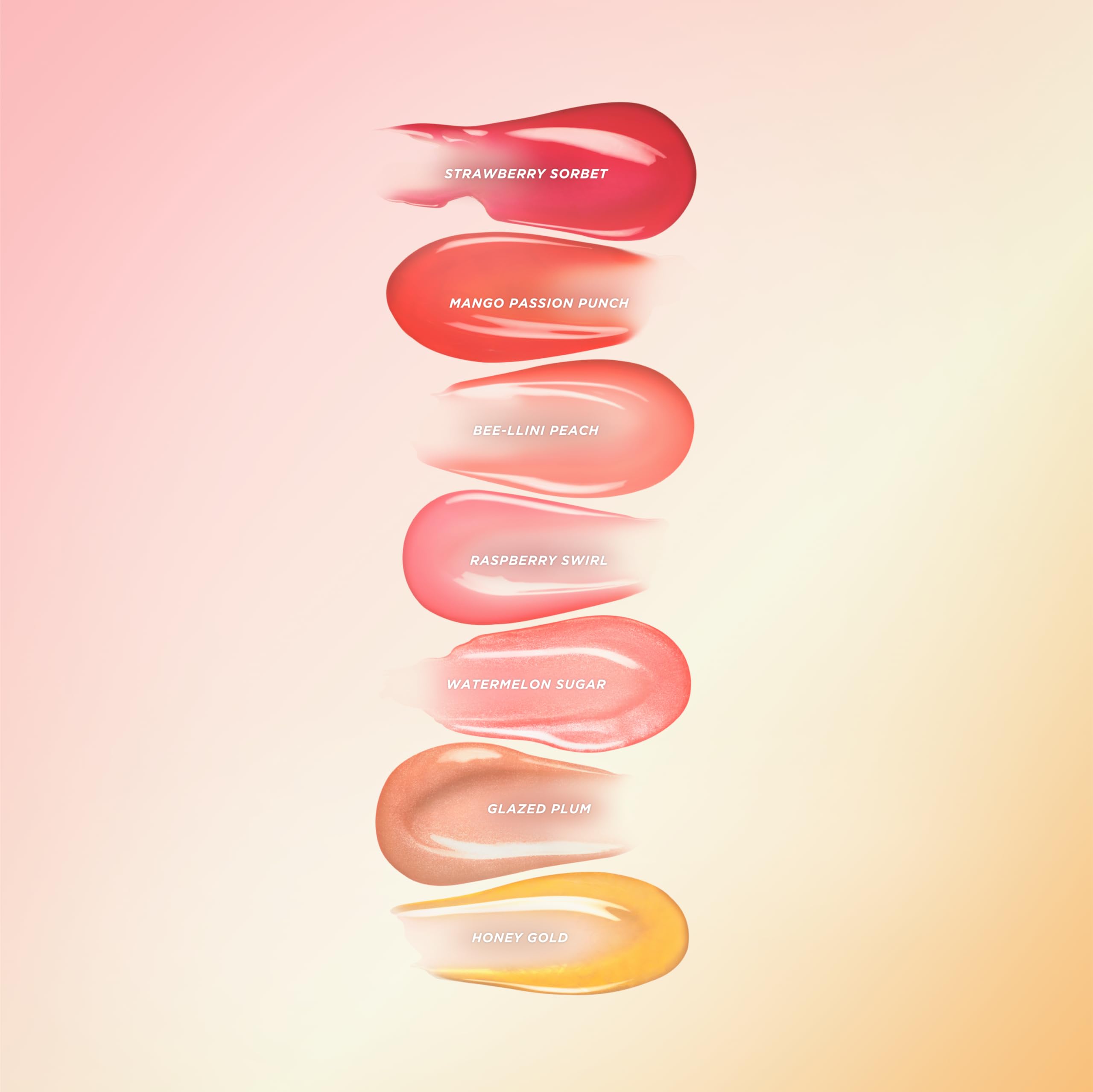 Gisou Mango Passion Punch shade close-up highlighting vibrant hue.