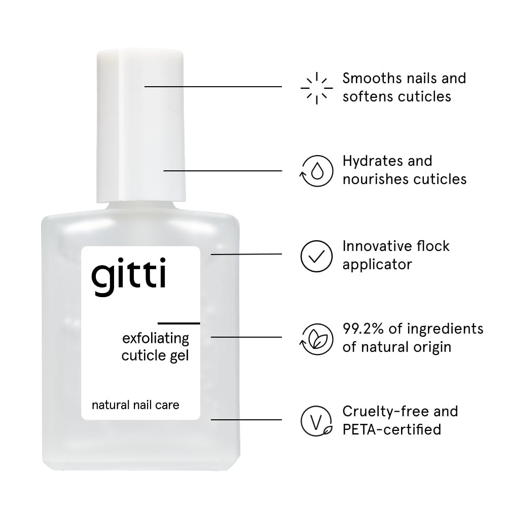 Gitti Restoring Nail Serum deeply hydrates to support natural nail strength.