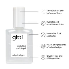 Gitti Restoring Nail Serum deeply hydrates to support natural nail strength.