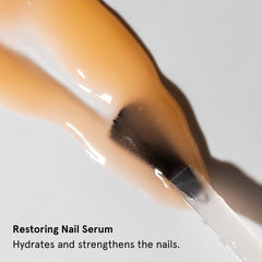 Gitti Restoring Nail Serum ingredients view emphasizing plant-based formula