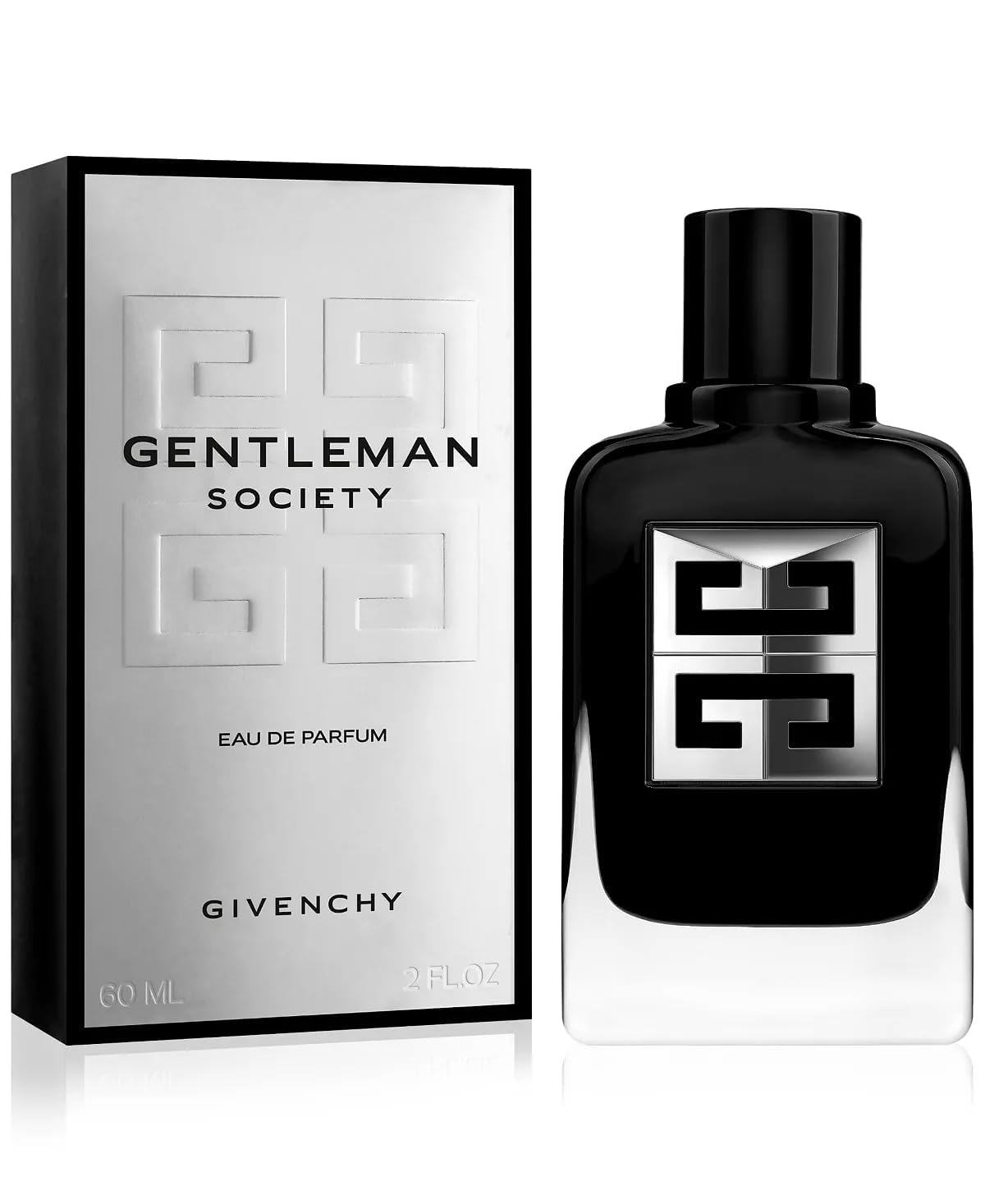 Givenchy Gentleman Society bottle cap close-up highlighting the sleek black lacquer finish