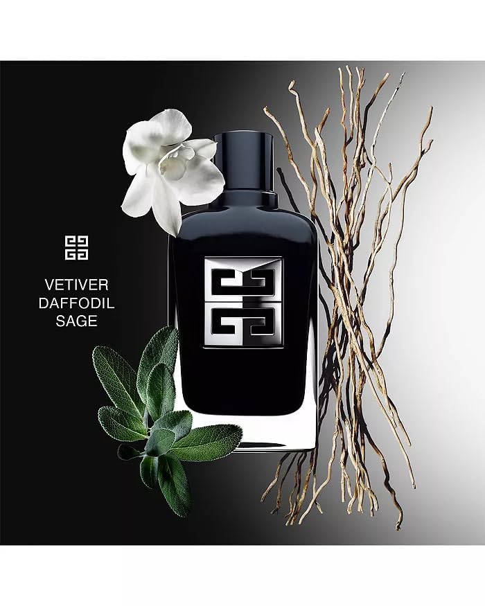 Givenchy Gentleman Society bottle on skin showing refined woody-floral balance