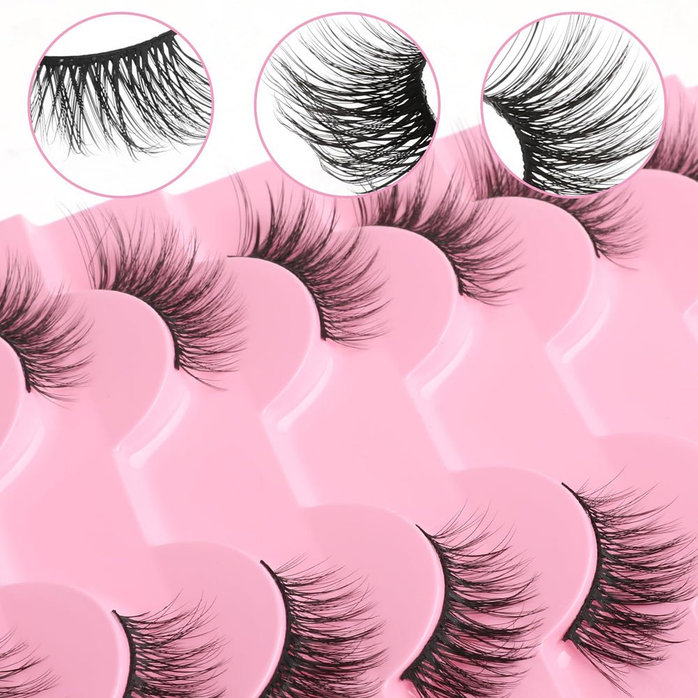 Gjinxi fluffy faux mink lashes 15mm for a soft, voluminous fringe