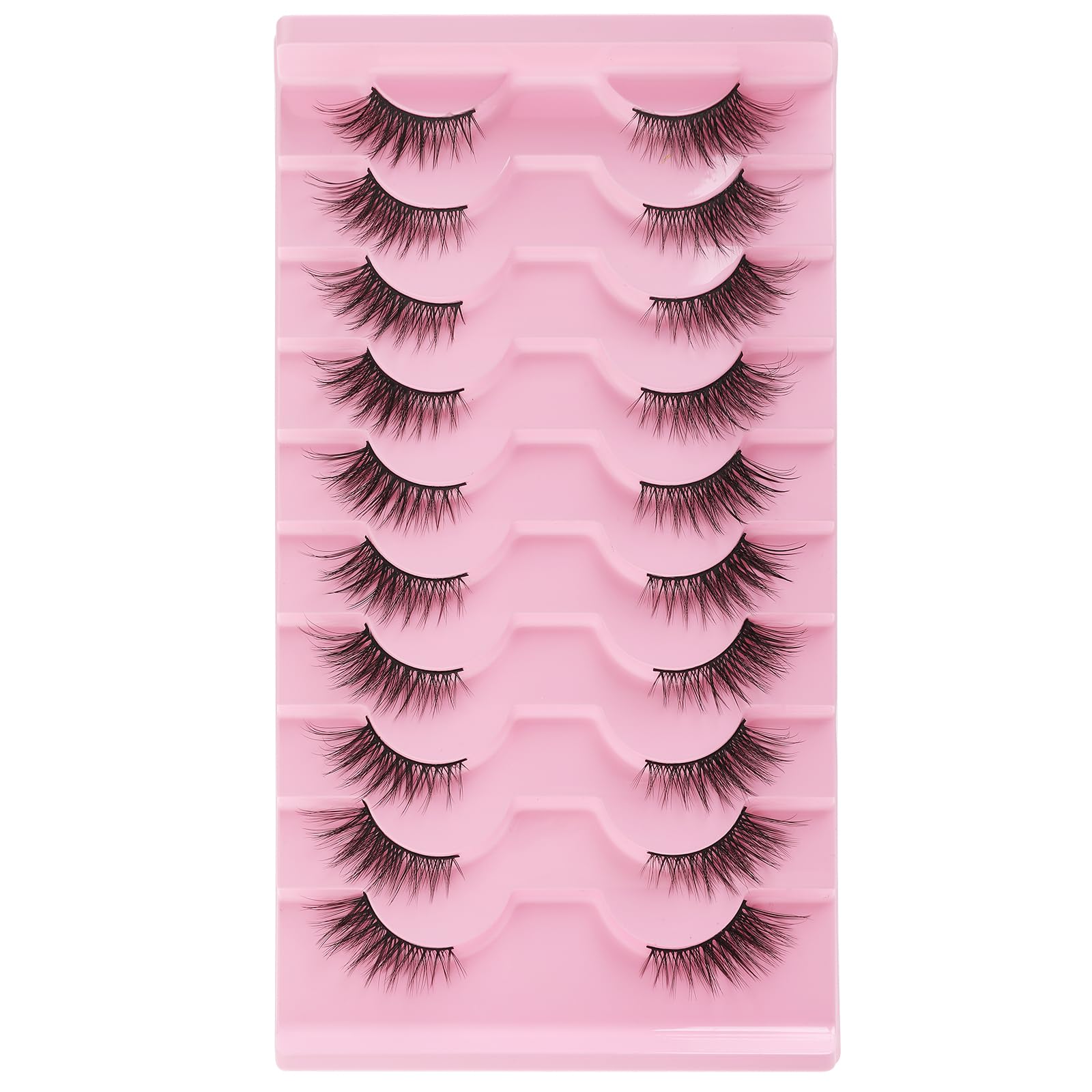 Gjinxi half lashes natural look 15mm for effortless daytime eye definition