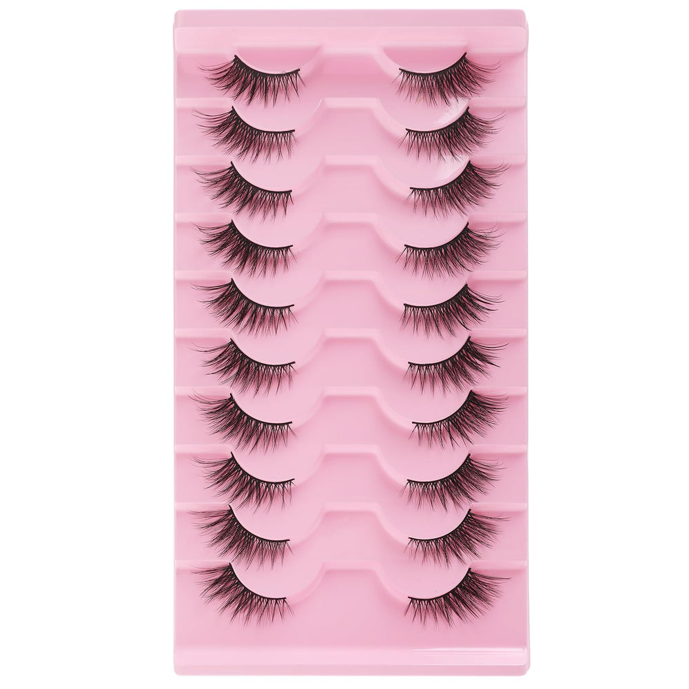 Gjinxi half lashes natural look 15mm for effortless daytime eye definition
