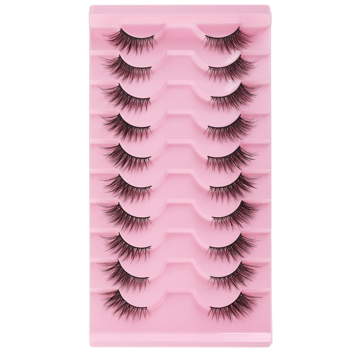 Gjinxi half lashes natural look 15mm for effortless daytime eye definition