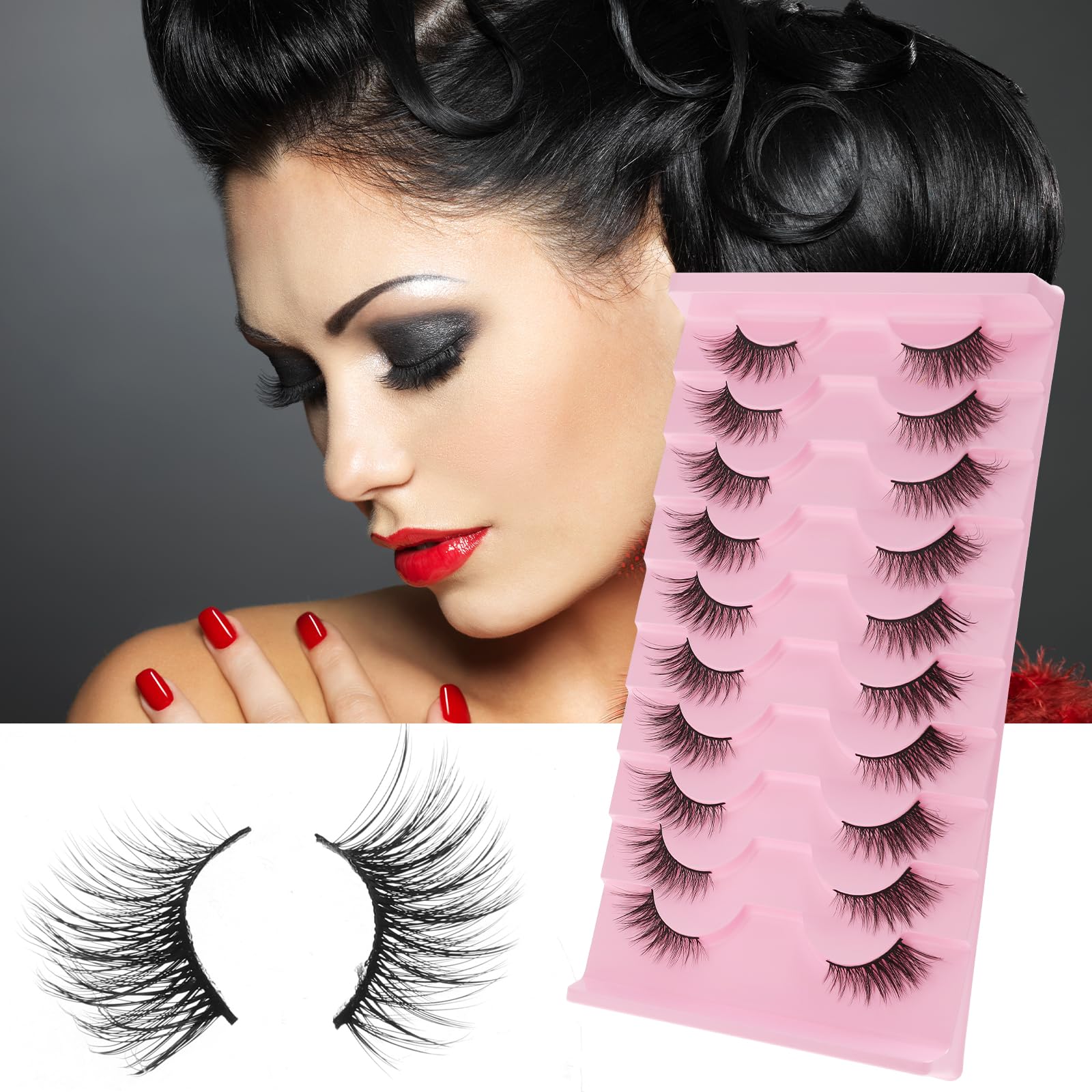 Gjinxi natural lash extension look boosts eye definition without heaviness