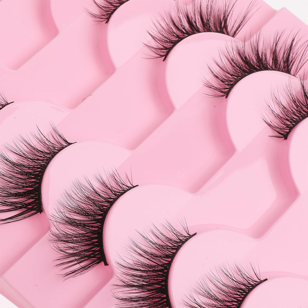 Gjinxi easy-to-apply lashes with natural curve for fast makeup refresh
