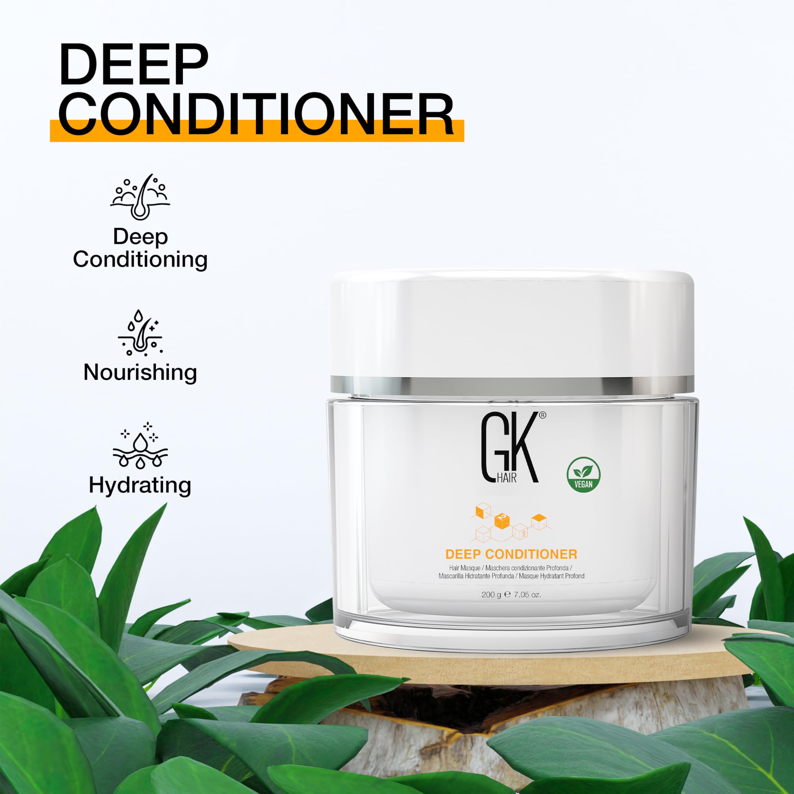 GK HAIR application demonstration showing easy mask distribution.
