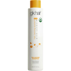 GK Hair Balancing Shampoo bottle front showing oil control benefits.