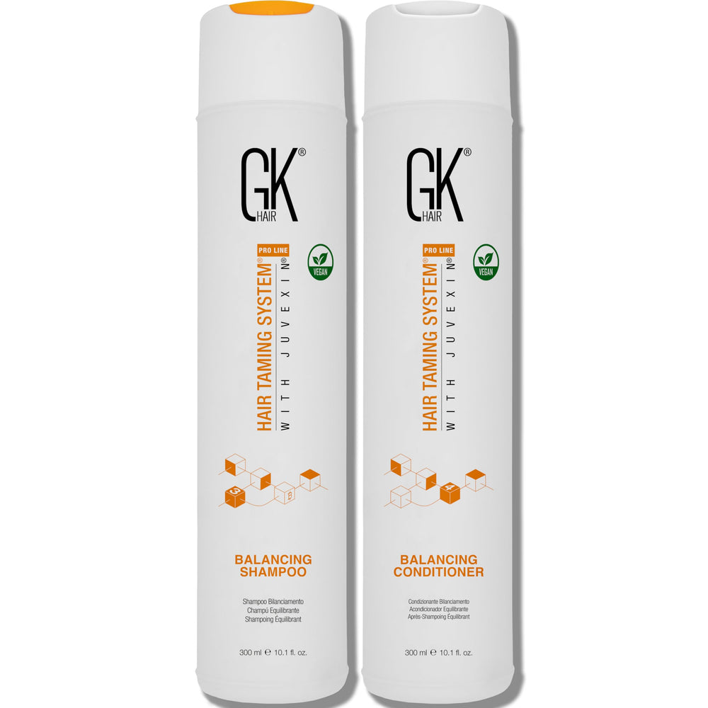 GK HAIR Balancing Shampoo bottle showing oil-control for oily scalp