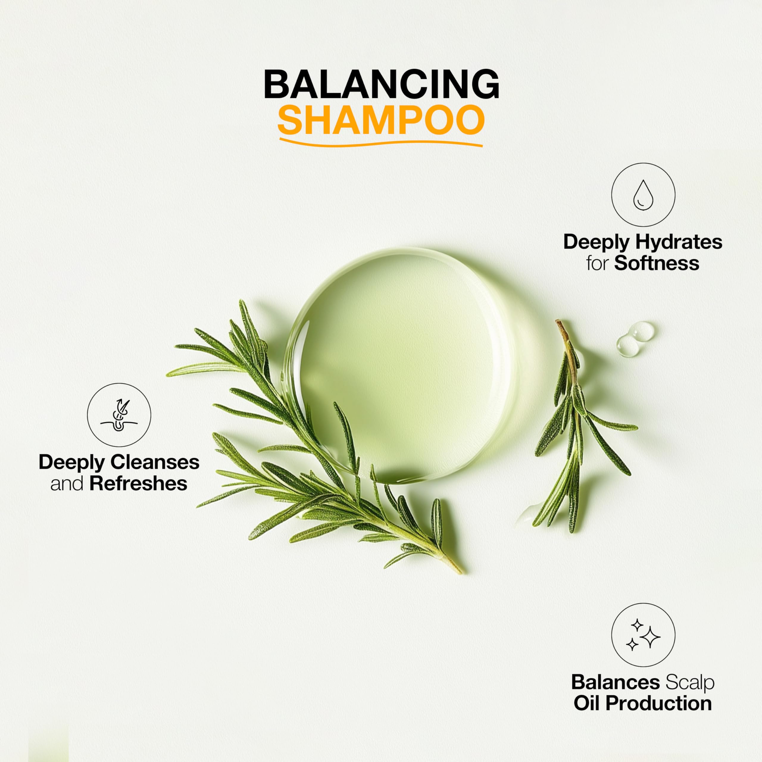 GK Hair Balancing Shampoo foamy rinse indicating buildup removal.