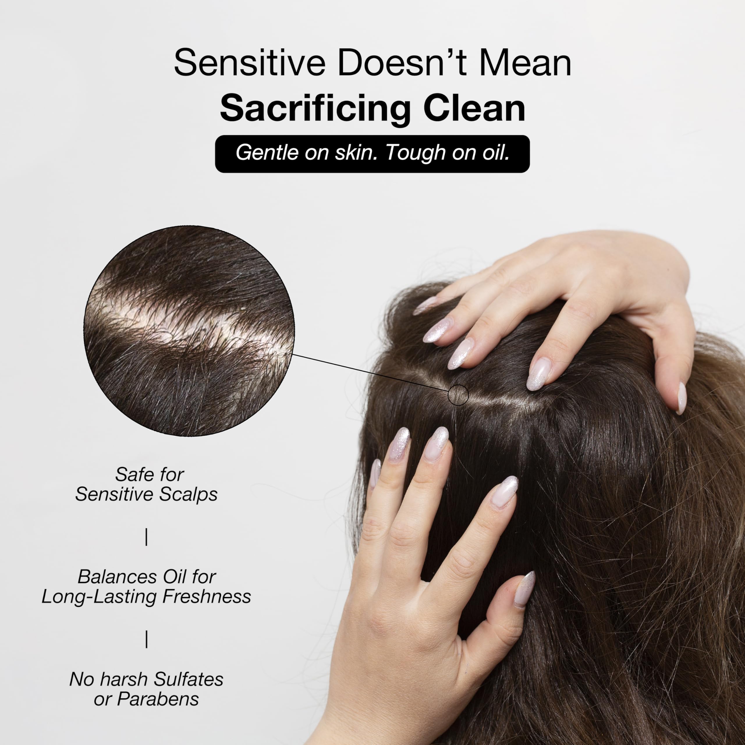GK HAIR Balancing Shampoo pump for easy, mess-free daily use