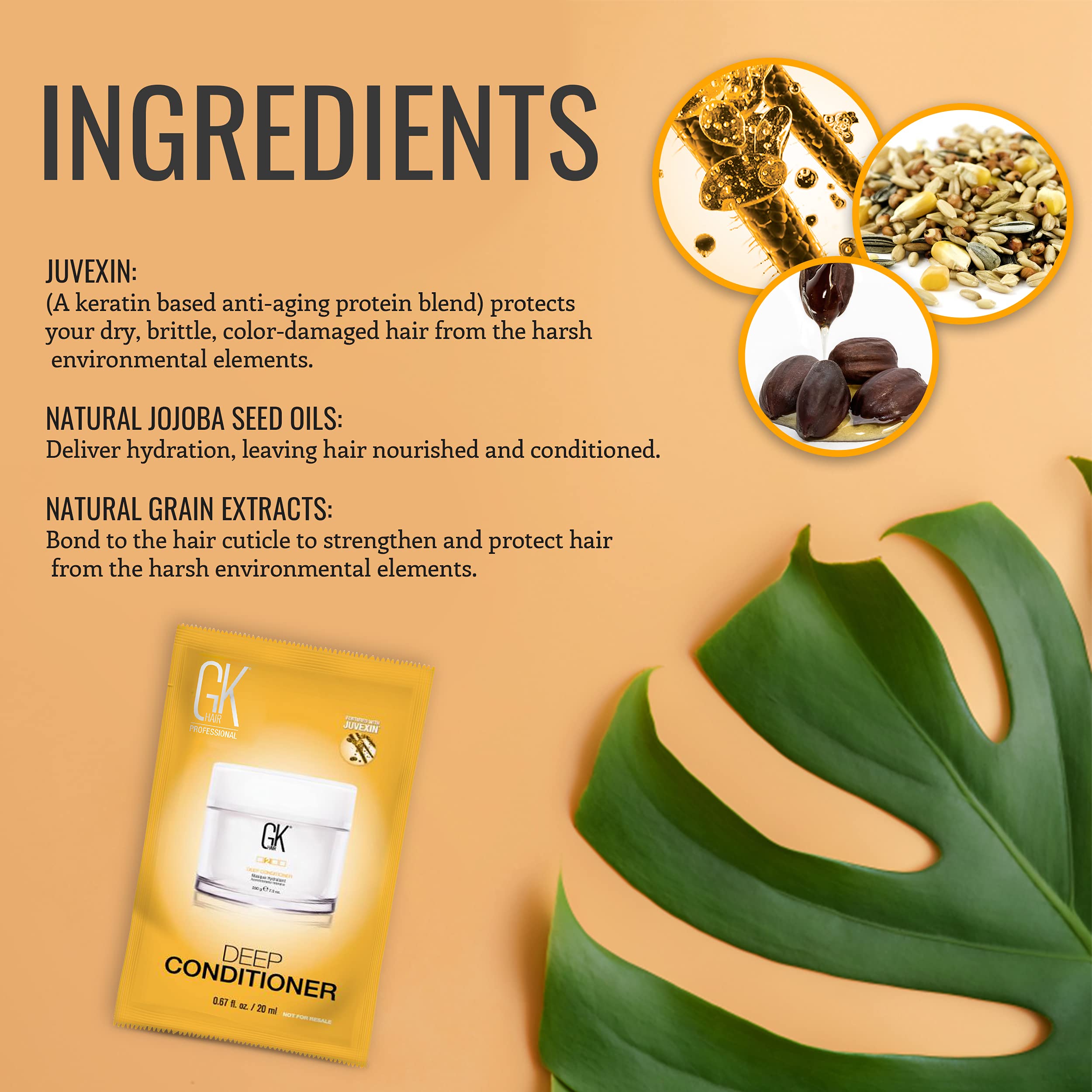 GK Hair Deep Conditioner coats strands for smooth, manageable hair
