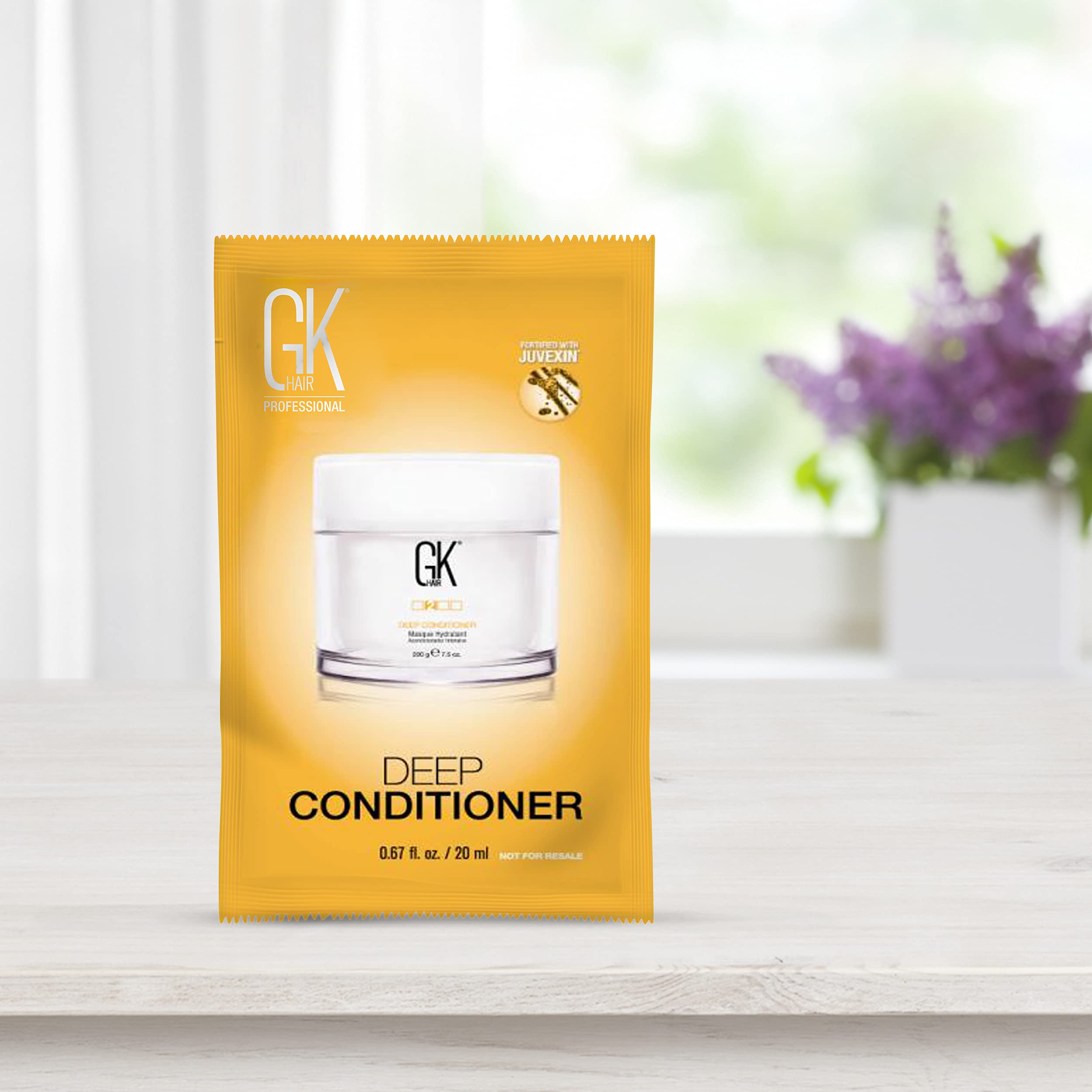 GK Hair Deep Conditioner packaging communicates sustainable, cruelty-free credentials