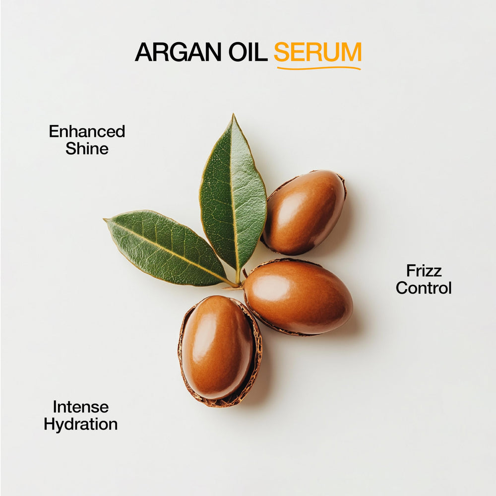 GK HAIR argan-keratin blend bottle highlights nourishing formula for shine