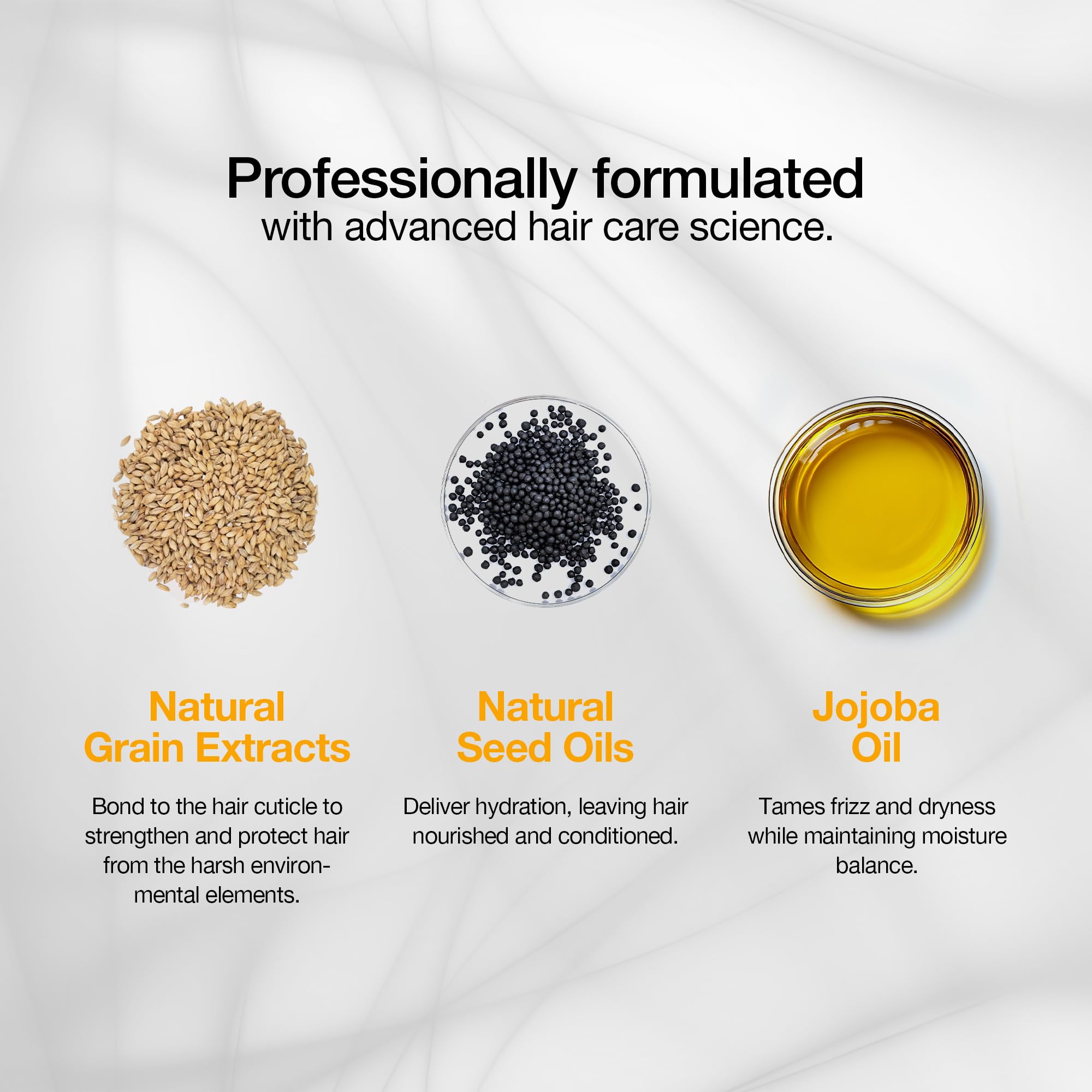 GK HAIR silky finish after use for smooth, manageable hair.