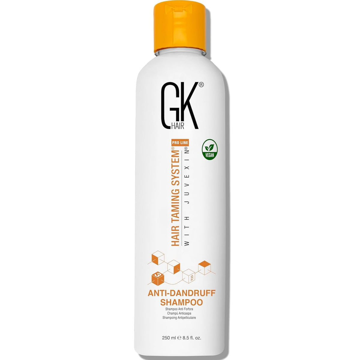 GK HAIR Anti-Dandruff Shampoo bottle for refreshing scalp care.