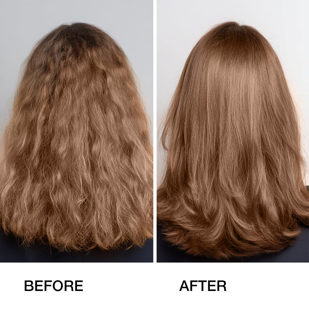 GK HAIR Shampoo lather demonstrates gentle cleansing and smooth, manageable hair.