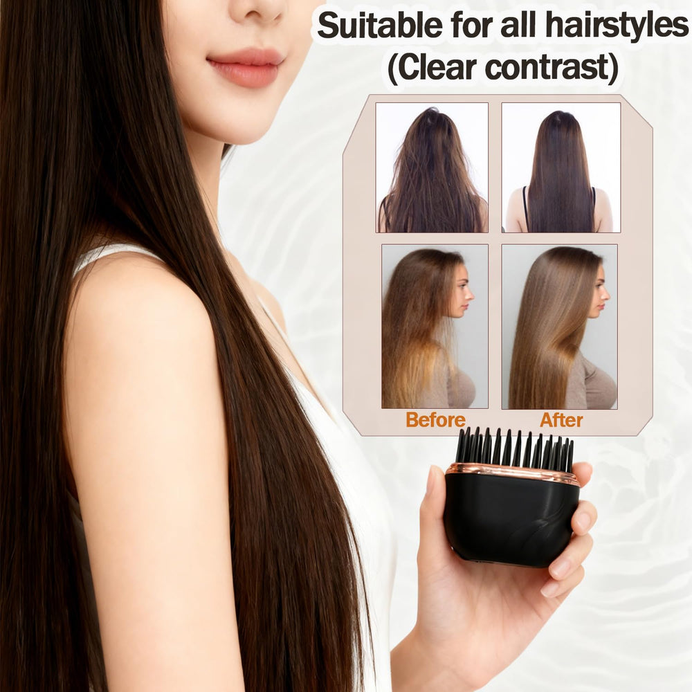 Glam Brushs anti-scald shell helps prevent burns during use.