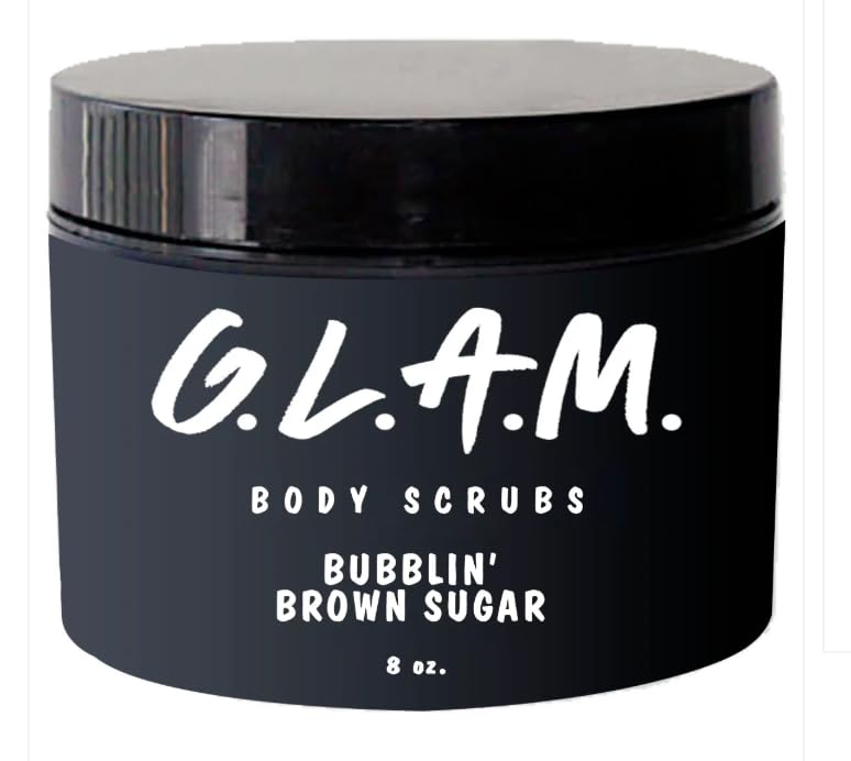G.L.A.M. Bubblin Brown Sugar foam texture visible on surface
