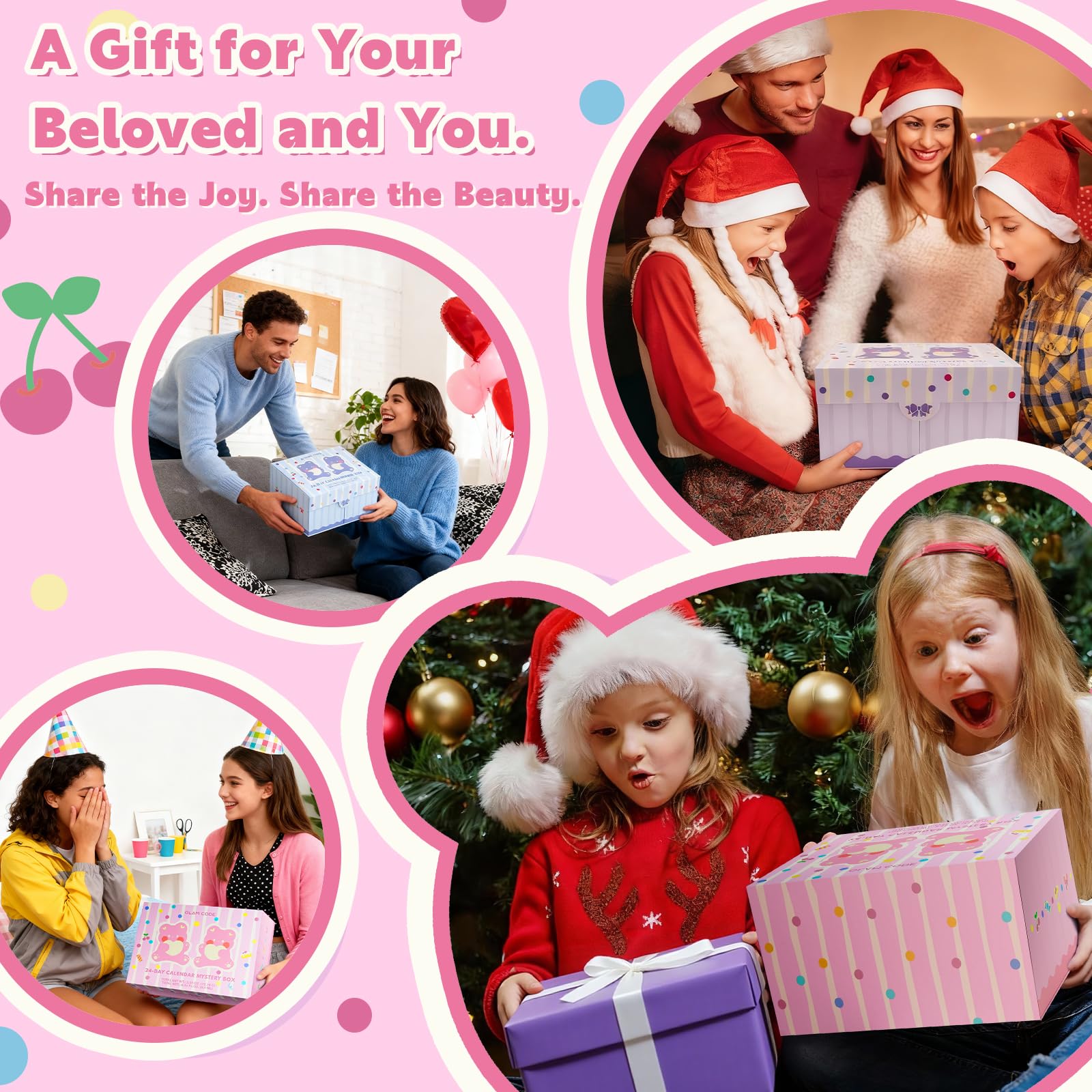 Glam Code Advent Calendar built-in mirror storage for organization