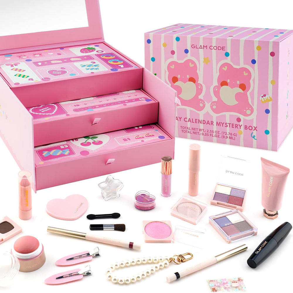 Glam Code Advent Calendar with eyeshadow palette for daily color pops
