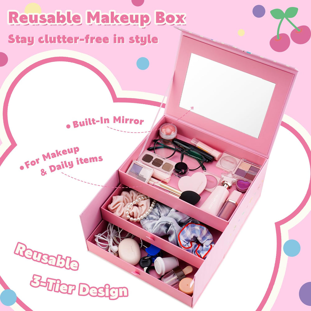 Glam Code Advent Calendar reusable gift box stores cosmetics neatly