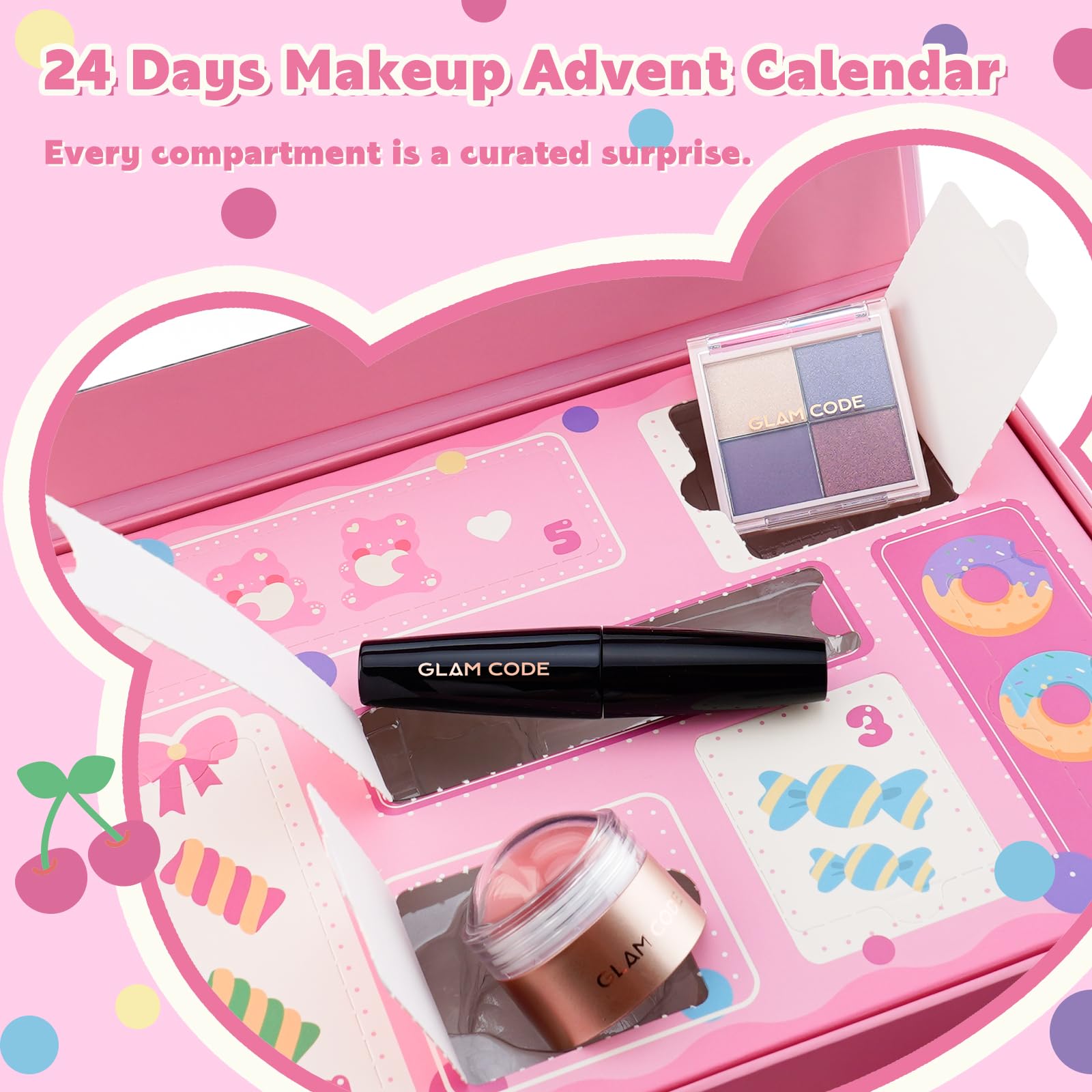 Glam Code Advent Calendar velvet hair scrunchies for playful styles