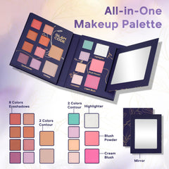 Glam Code contour and concealer swatches show buildable coverage and precision.