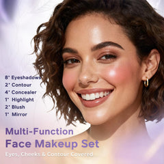 Glam Code eyeshadows in matte and shimmer offer versatile eye looks.