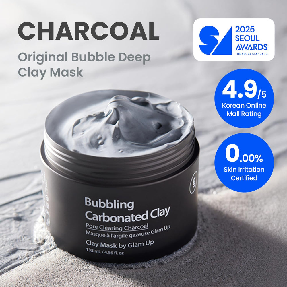 GLAM UP Creamy clay turns into bubbles lifting impurities