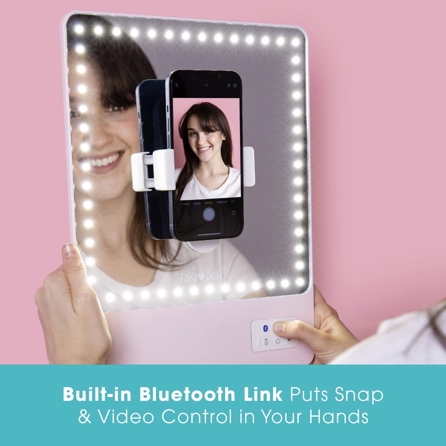 GLAMCOR Riki Skinny Bluetooth control lets you adjust settings conveniently.