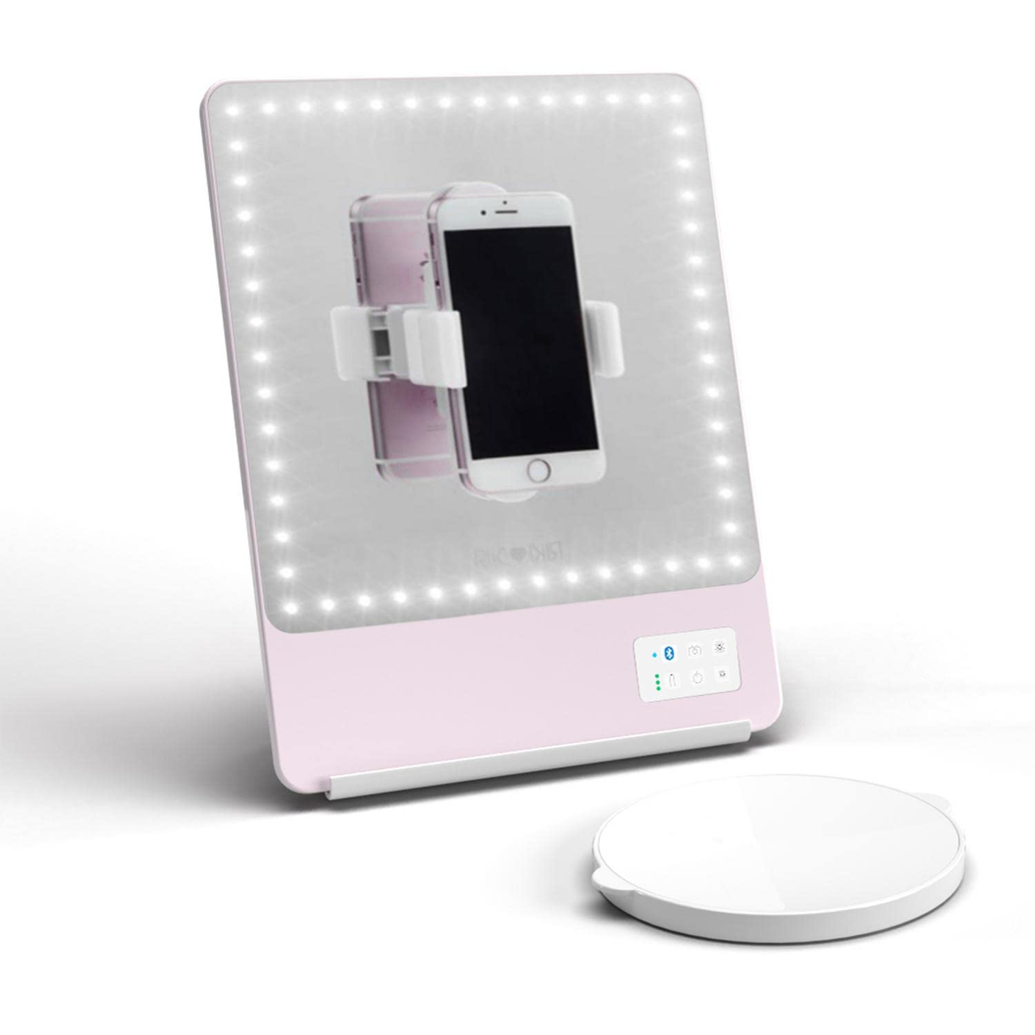 GLAMCOR Riki Skinny LED panel delivers bright, even light for precise makeup tasks.