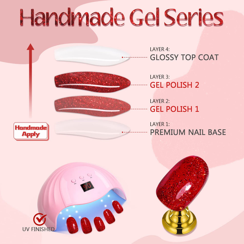 GLAMERMAID reusable adhesive tabs enable quick, clean nail application.