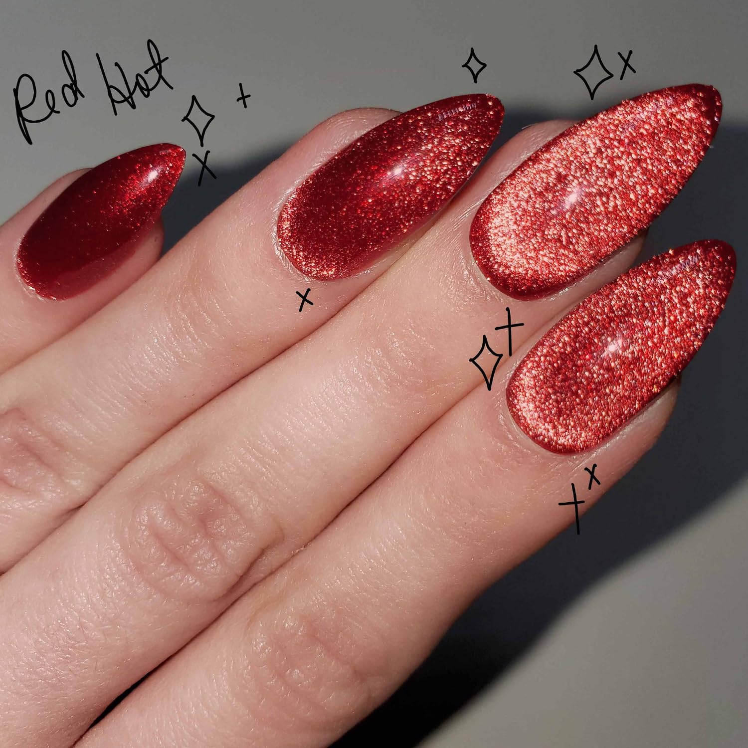 GLAMERMAID aurora handmade gel nails with a luminous glaze for instant glam.