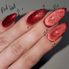 GLAMERMAID aurora handmade gel nails with a luminous glaze for instant glam.