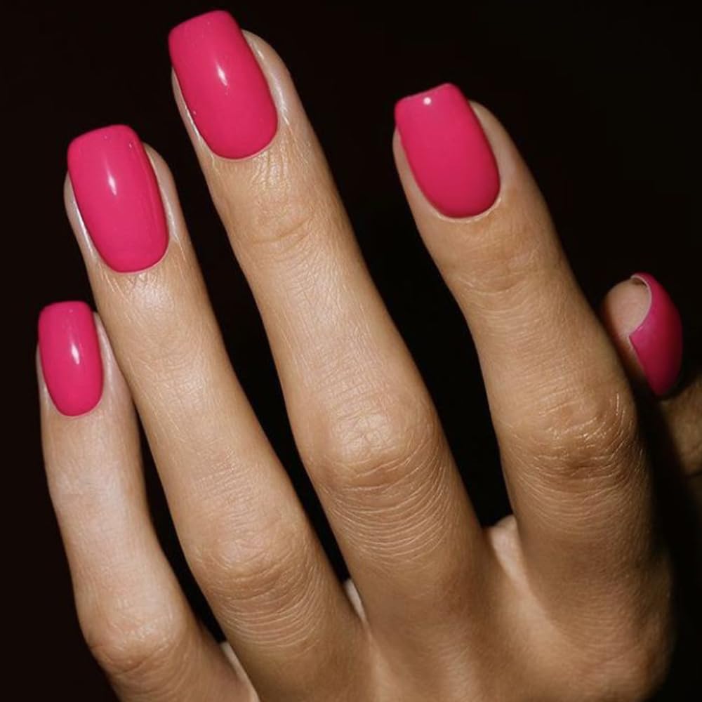 GLAMERMAID glue-on nails showing secure adhesion for quick application.
