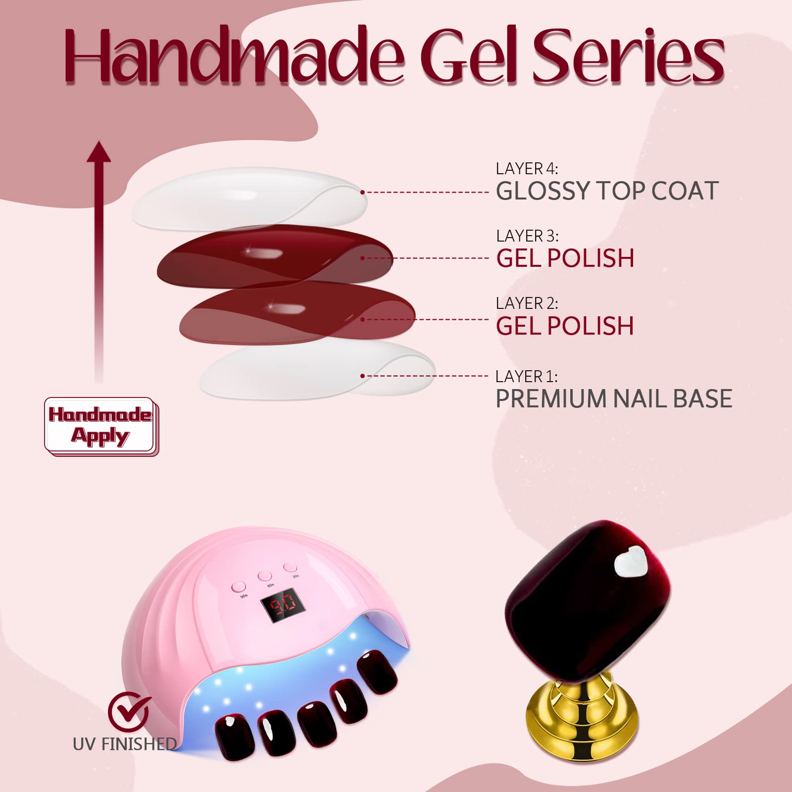 GLAMERMAID nails lasting up to two weeks with normal care.